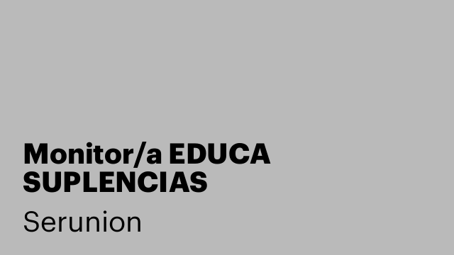 Monitor/a EDUCA SUPLENCIAS