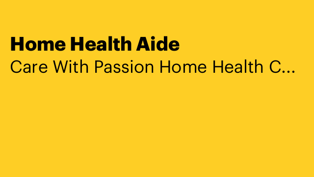 Home Health Aide