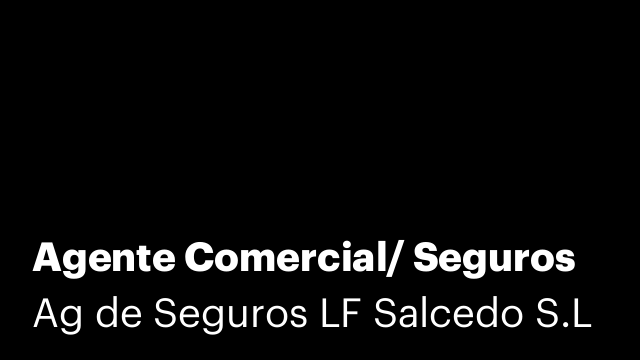 Agente Comercial/ Seguros