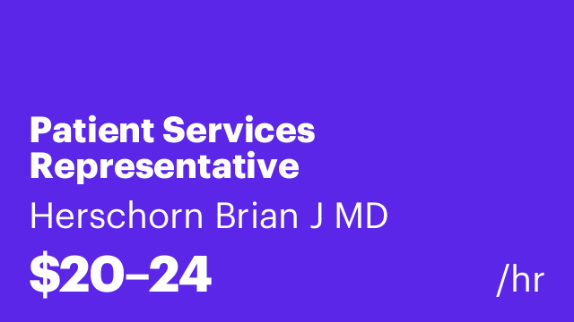 Patient Services Representative