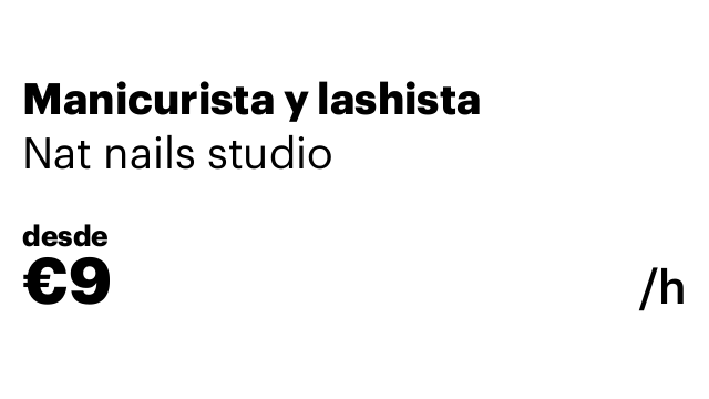 Manicurista y lashista