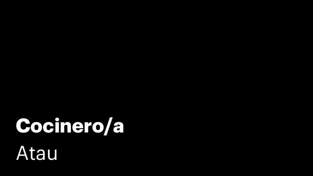 Cocinero/a