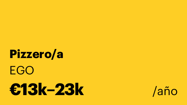 Pizzero/a