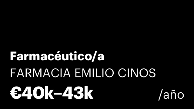 Farmacéutico/a