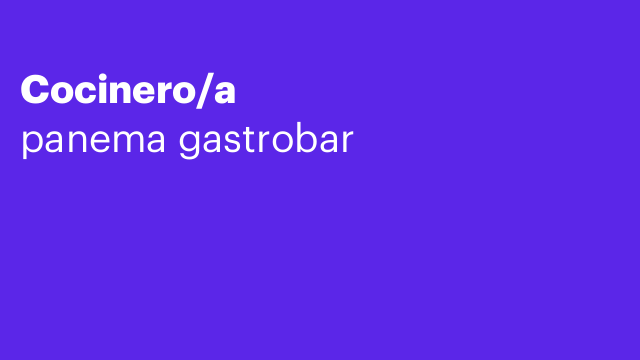 Cocinero/a