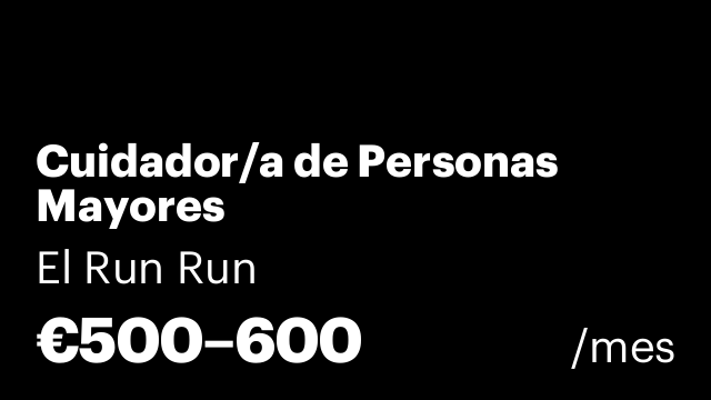 Cuidador/a de Personas Mayores