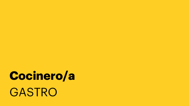 Cocinero/a