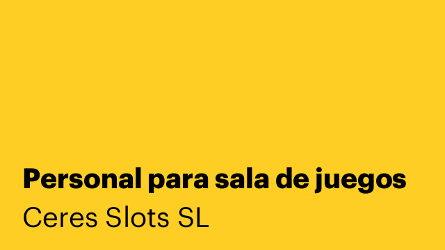 Personal para sala de juegos