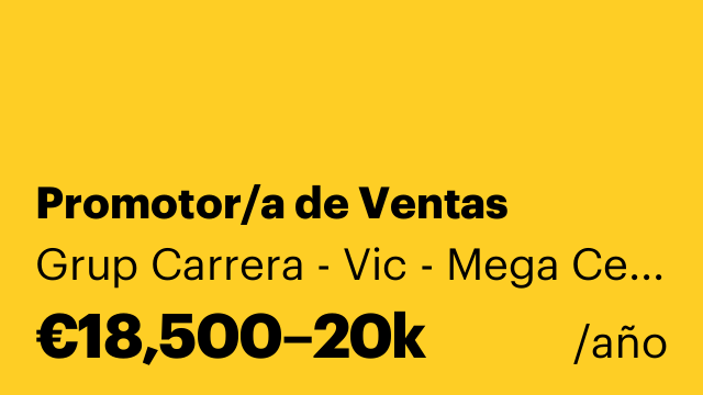 Promotor/a de Ventas