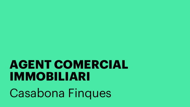 AGENT COMERCIAL IMMOBILIARI