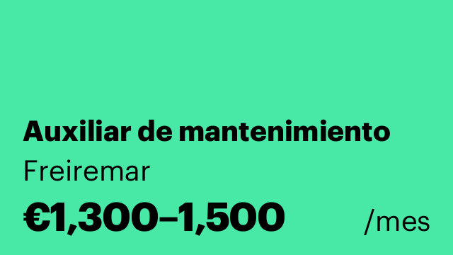 Auxiliar de mantenimiento