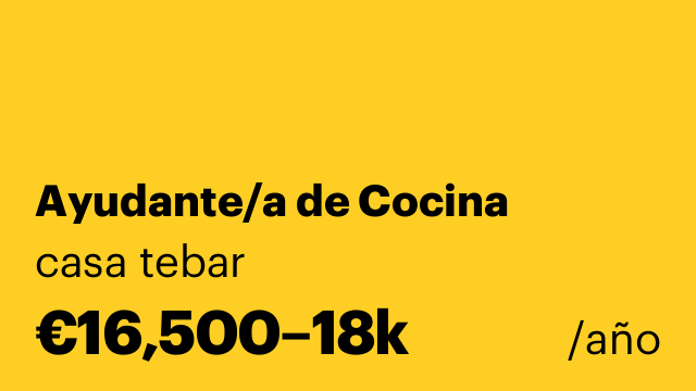 Ayudante/a de Cocina