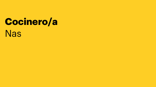 Cocinero/a