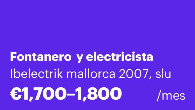 Fontanero  y electricista