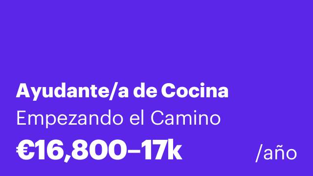 Ayudante/a de Cocina