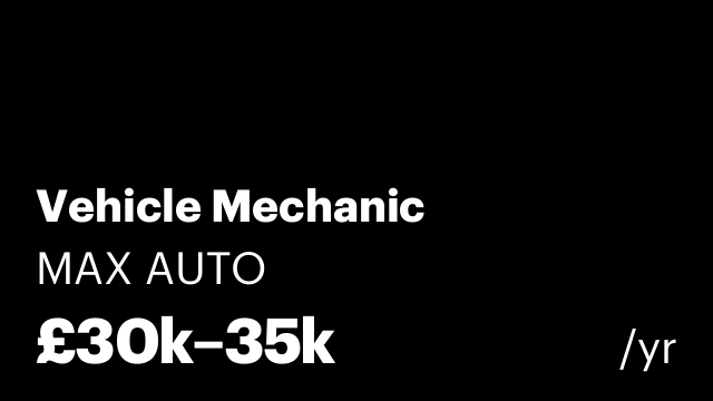 Vehicle Mechanic