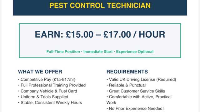 Pest Control Technician