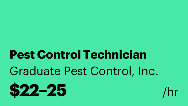Pest Control Technician