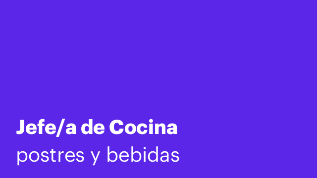 Jefe/a de Cocina