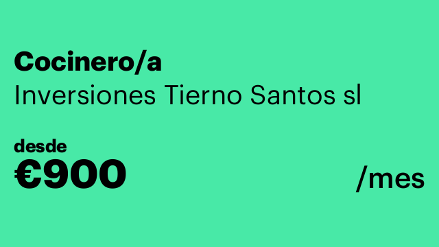 Cocinero/a