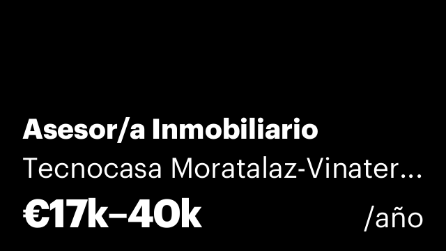 Asesor/a Inmobiliario