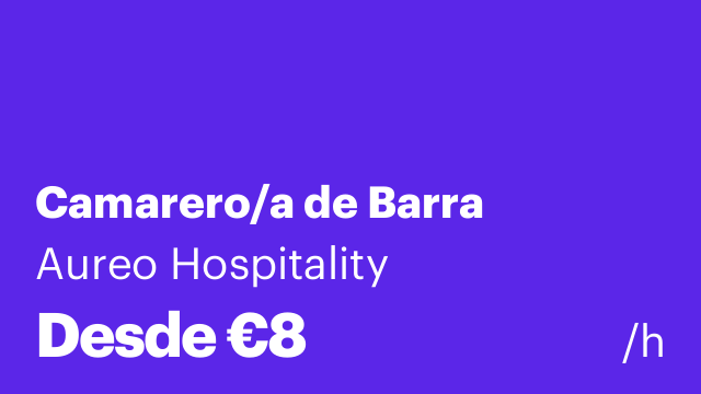 Camarero/a de Barra