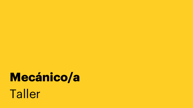 Mecánico/a