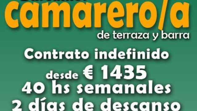 Camarero de terraza y barra