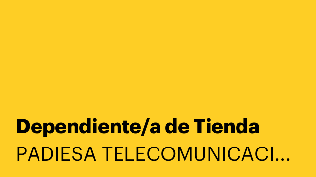 Dependiente/a de Tienda