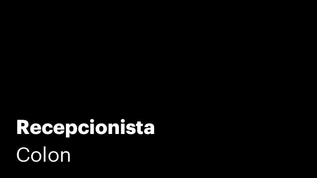 Recepcionista