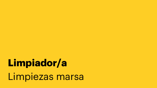 Limpiador/a