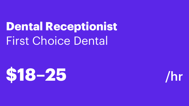 Dental Receptionist