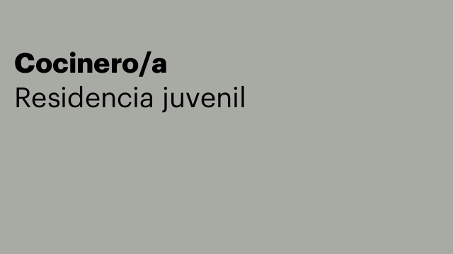 Cocinero/a