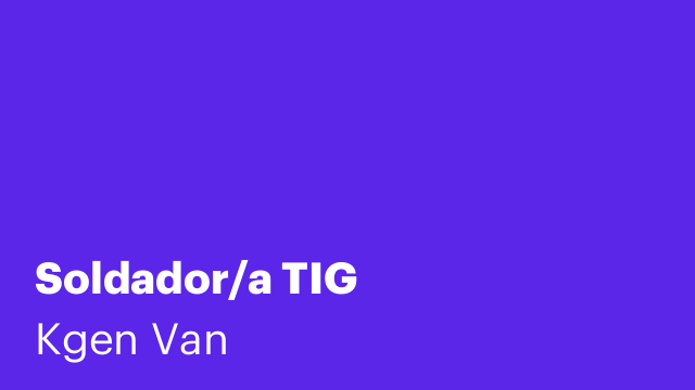 Soldador/a TIG