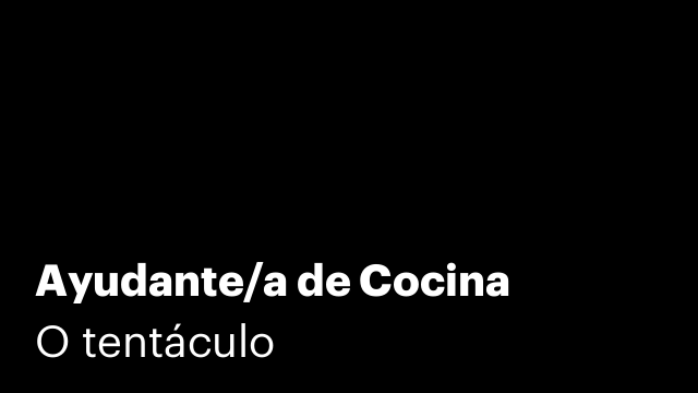 Ayudante/a de Cocina