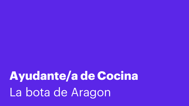 Ayudante/a de Cocina