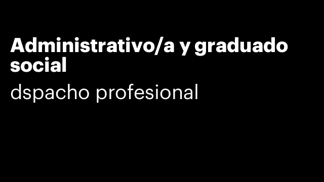 Administrativo/a y graduado social