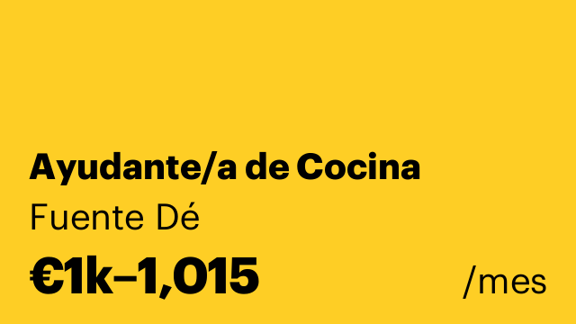 Ayudante/a de Cocina