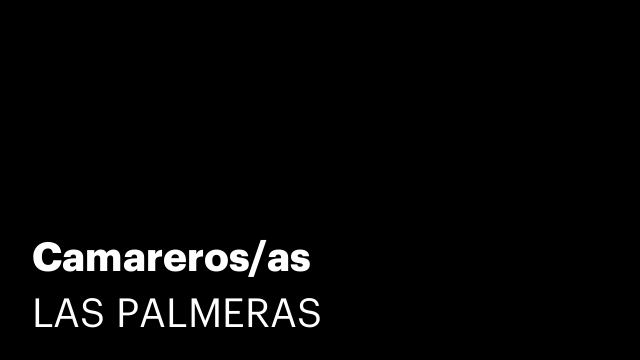 Camareros/as
