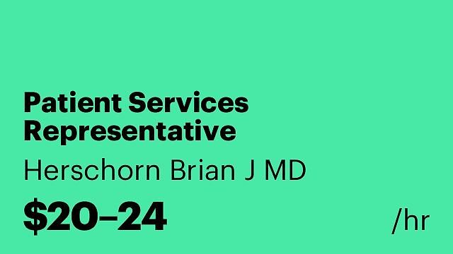 Patient Services Representative