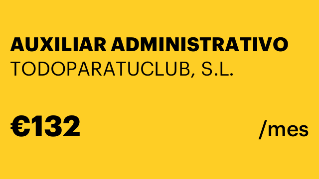 AUXILIAR ADMINISTRATIVO