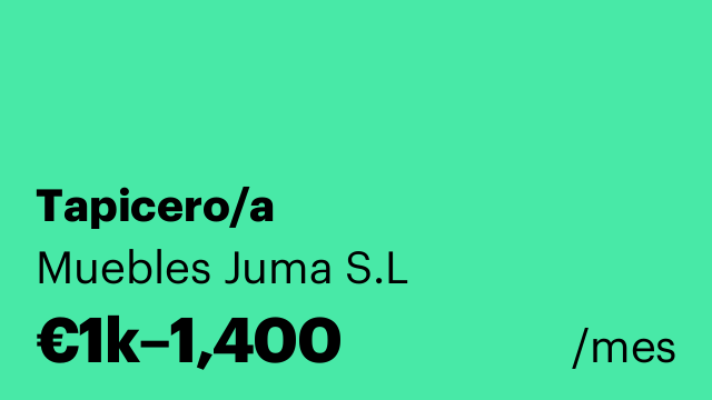 Tapicero/a