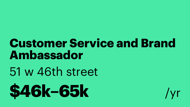 Customer Service and Brand Ambassador