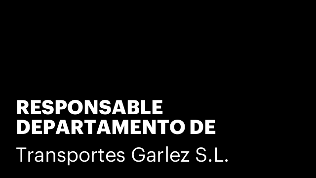 RESPONSABLE DEPARTAMENTO DE TRAFICO