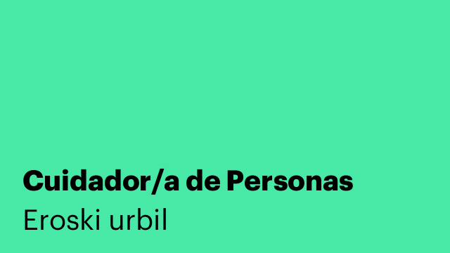 Cuidador/a de Personas