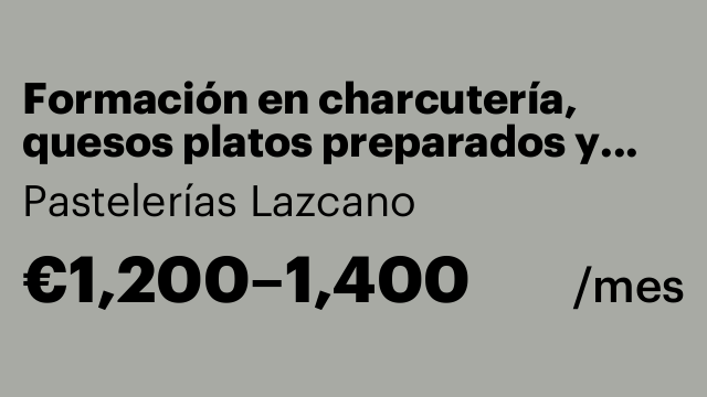 Formación en charcutería, quesos platos preparados y tienda Gourmet y