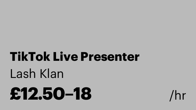 TikTok Live Presenter