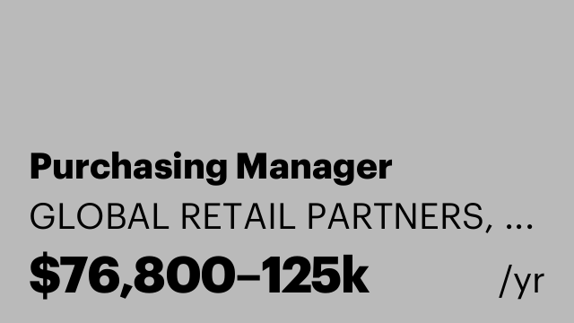 Purchasing Manager