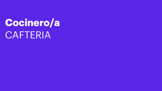 Cocinero/a