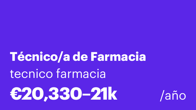 Técnico/a de Farmacia